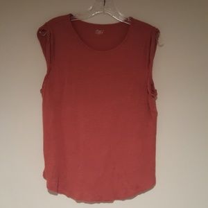 Loft Linen Tee - Coral